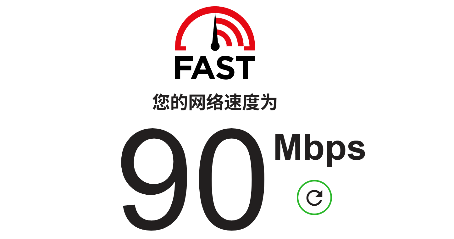 实际网速测试结果约80Mbps