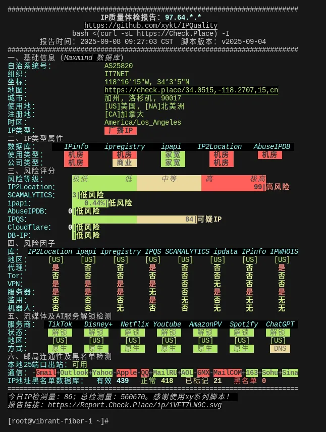 IP质量体检报告
